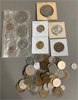 Large Grouping of World Coins as Found