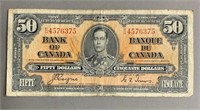 1937 Bank of Canada $50 Notes