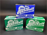 1982 - 1987 - 1991 Topps Traded Cards Maddux, etc