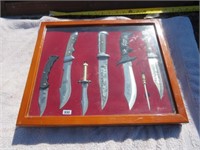 Wooden Display of Knives