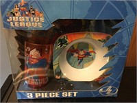 Justice League 3 Piece Plate & Bowl Set