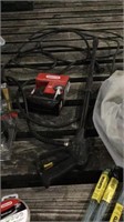 Tote of Outdoor/Lawn Supplies (Pressure Washer,