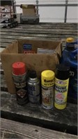 2 boxes of shop supplies (Carb Cleaner, PB