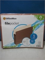 New Office Max file pockets