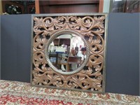 Gilt framed decorative mirror