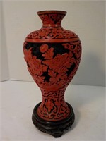 Cinnabar Vase, Cobalt interior