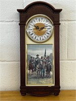 DANBURY MINT Clock M. Kinstler The Great Commander