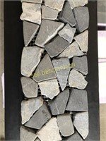 Marble mosaic border-light grey/dark grey