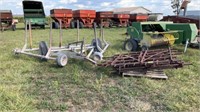 Hydraulic Harrow Cart w/ 4 - 6' Sections