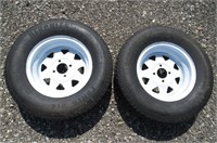 (2) Hercules ST175/80R13 91/87L Trailer Tires