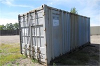 Grey 20' Shipping Container