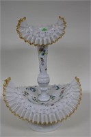 BLOWN CASED GLASS EPERGNE