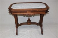 VICTORIAN MARBLE TOP PARLOR TABLE