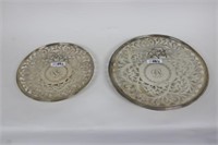 TWO GORHAM STERLING SILVER TRAYS