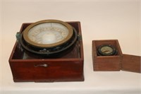 TWO BOXED WET COMPASSES