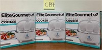 J - 3 PCS EASY EGG COOKERS NEW IN BOXES (C84)