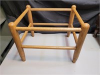 Wooden stool frame. 13½x 17x14.