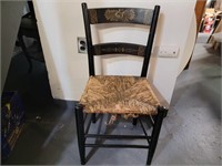 Caned chair. 33x17x15.