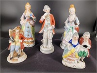Occupied Japan figurines.  6" & 3½"