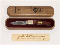 Browning Collectible Knife w/ Wood Case