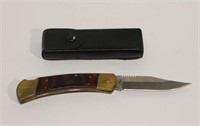 Stainless Steel Pocket Knife w/ Sheath