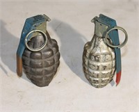 (2) Hand Grenades - Empty & Unarmed