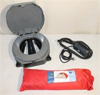 Camping Tent, Portable Toilet & Air Pump