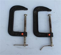 (2) Pittsburgh 6" C-Clamps