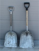 (2) Aluminum Scoop Shovels
