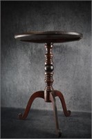 Grain Painted Antique Pedestal Table