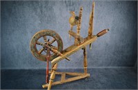 Small Sized Painted Spinning Wheel