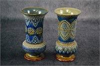 Doulton Lambeth Vases - 2 Total