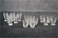 Crystal Liqueur Glasses