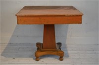 Painted Pedestal Table