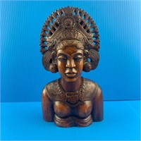 Wooden Statue  11 1/4 by 6 1/4 inches Bali