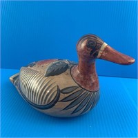 Decorative Duck Wooden with Flowers