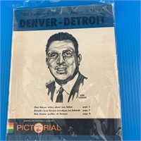 Broncos & Lions Pictorial Program 1967