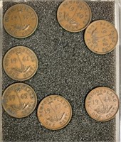 Newfoundland 1 Cent Piece Grouping