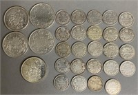 RCM Silver 10 Cent and 50 Cent Pieces-Loose