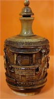 J - HAND CARVED CHINESE SNUFF BOTTLE (A240)