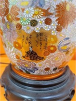 J - LARGE STUNNING ANTIQUE JAPANESE LAMP (A198)