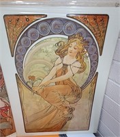 J - LOT OF 3 VINTAGE ALFONSE MUCHA POSTERS (A173)