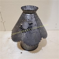 Punched Tin Candle Holder