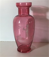 CRANBERRY MARY GREGORY VASE