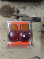 Trailer lights and ball hitch