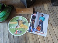 Wood Stetson sign and George Strait advertising