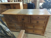 Hardwood mirrored Dresser 8 drawers