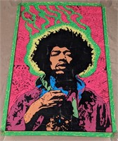 Original Hendrix Black Light Poster
