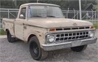 (CZ) 1965 Ford F100 short bed truck.  Ford FE big