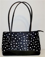 Kate Spade Black w/ White Dots Handbag Purse